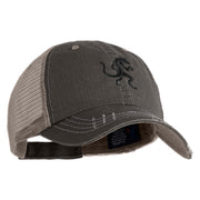El Chupacabra Embroidered Low Profile Special Cotton Mesh Cap - Black OSFM