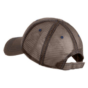 El Chupacabra Embroidered Low Profile Special Cotton Mesh Cap - Brown OSFM