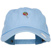 Mini Lollipop Embroidered Unstructured Cap