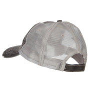 Mountain Embroidered Cotton Mesh Cap