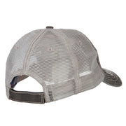 Mountain Embroidered Cotton Mesh Cap