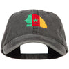 Senegal Map Flag Embroidered Washed Cap