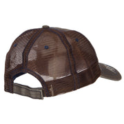 Mountain Embroidered Cotton Mesh Cap