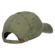 Senegal Map Flag Embroidered Washed Cap