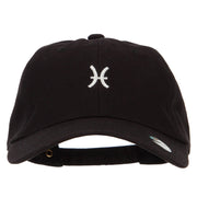 Pisces Zodiac Sign Embroidered Unstructured Cap