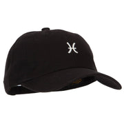 Pisces Zodiac Sign Embroidered Unstructured Cap