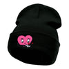 Love Struck Embroidered Long Knitted Beanie