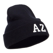 AZ Arizona State Embroidered Long Beanie