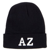 AZ Arizona State Embroidered Long Beanie