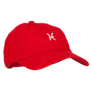 Pisces Zodiac Sign Embroidered Unstructured Cap