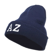 AZ Arizona State Embroidered Long Beanie