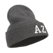 AZ Arizona State Embroidered Long Beanie