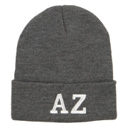 AZ Arizona State Embroidered Long Beanie