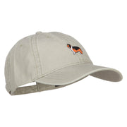 Collie Dog Embroidered Washed Cap