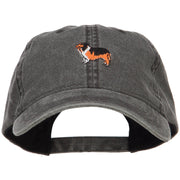 Collie Dog Embroidered Washed Cap