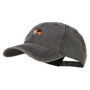 Collie Dog Embroidered Washed Cap