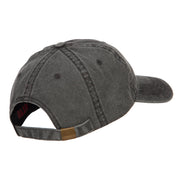 Collie Dog Embroidered Washed Cap