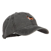 Collie Dog Embroidered Washed Cap