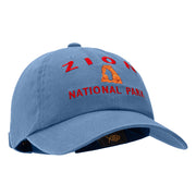 Zion Embroidered Unstructured Pigment Dyed Cotton Cap