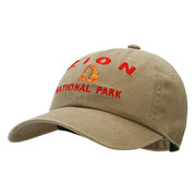 Zion Embroidered Unstructured Pigment Dyed Cotton Cap