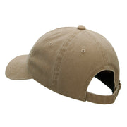 Zion Embroidered Unstructured Pigment Dyed Cotton Cap