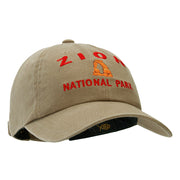 Zion Embroidered Unstructured Pigment Dyed Cotton Cap