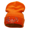 Football Play Embroidered 12 Inch Long Knitted Beanie