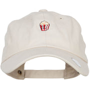 Mini Popcorn Embroidered Unstructured Cap