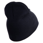 U.S. Army 278th Armored Cavalry Regiment Symbol Embroidered 8 Inch Solid Knit Short Beanie Made in USA - Navy OSFM