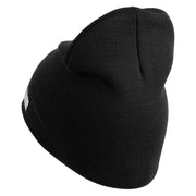 U.S. Army 278th Armored Cavalry Regiment Symbol Embroidered 8 Inch Solid Knit Short Beanie Made in USA - Black OSFM