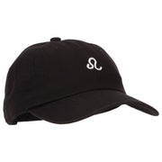 Leo Zodiac Sign Embroidered Unstructured Cap