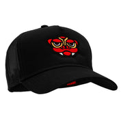 Dragon Embroidered Solid Cotton Twill 5 panel Mesh Cap