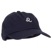 Leo Zodiac Sign Embroidered Unstructured Cap