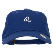 Leo Zodiac Sign Embroidered Unstructured Cap