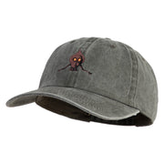 Flatwoods Monster Embroidered Unstructured Pigment Dyed Cotton Cap - Black OSFM