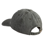 Flatwoods Monster Embroidered Unstructured Pigment Dyed Cotton Cap - Black OSFM