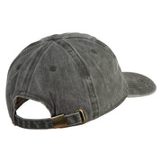 Flatwoods Monster Embroidered Unstructured Pigment Dyed Cotton Cap - Black OSFM