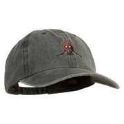 Flatwoods Monster Embroidered Unstructured Pigment Dyed Cotton Cap - Black OSFM