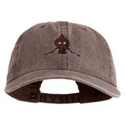 Flatwoods Monster Embroidered Unstructured Pigment Dyed Cotton Cap - Brown OSFM