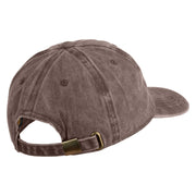 Flatwoods Monster Embroidered Unstructured Pigment Dyed Cotton Cap - Brown OSFM