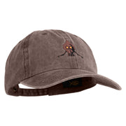 Flatwoods Monster Embroidered Unstructured Pigment Dyed Cotton Cap - Brown OSFM