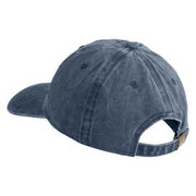 Flatwoods Monster Embroidered Unstructured Pigment Dyed Cotton Cap - Navy OSFM
