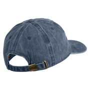 Flatwoods Monster Embroidered Unstructured Pigment Dyed Cotton Cap - Navy OSFM
