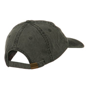 Arizona State Map Embroidered Washed Cotton Cap