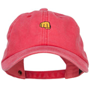 Mini Fist Pound Embroidered Unstructured Dyed Cap