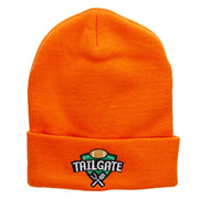 Tailgate Embroidered 12 inch Long Knitted Beanie