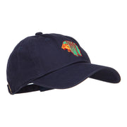 Rasta Lion Head Embroidered Unstructured Cap