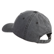 Wendigo Skull Embroidered Pigment Dyed Wash Caps - Grey OSFM