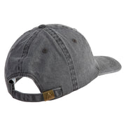 Wendigo Skull Embroidered Pigment Dyed Wash Caps - Grey OSFM