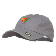 Rasta Lion Head Embroidered Unstructured Cap